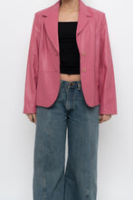 Load image into Gallery viewer, Vintage x VALERIE STEVENS Bubblegum Pink Butter Leather Jacket (XS-M)