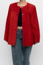 Load image into Gallery viewer, Vintage x Made in Canada x DANIER LEATHER Red Suede Jacket (XS-M)