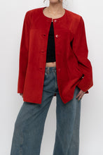 Load image into Gallery viewer, Vintage x Made in Canada x DANIER LEATHER Red Suede Jacket (XS-M)