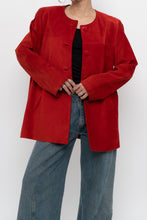 Load image into Gallery viewer, Vintage x Made in Canada x DANIER LEATHER Red Suede Jacket (XS-M)
