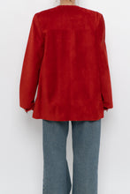 Load image into Gallery viewer, Vintage x Made in Canada x DANIER LEATHER Red Suede Jacket (XS-M)