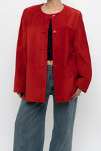 Load image into Gallery viewer, Vintage x Made in Canada x DANIER LEATHER Red Suede Jacket (XS-M)