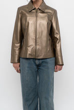 Load image into Gallery viewer, Vintage x CLEO Bronze Cropped Leather Jacket (XS-M)