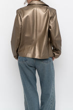 Load image into Gallery viewer, Vintage x CLEO Bronze Cropped Leather Jacket (XS-M)
