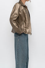 Load image into Gallery viewer, Vintage x CLEO Bronze Cropped Leather Jacket (XS-M)