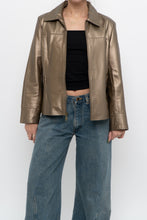 Load image into Gallery viewer, Vintage x CLEO Bronze Cropped Leather Jacket (XS-M)