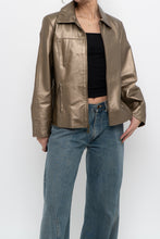 Load image into Gallery viewer, Vintage x CLEO Bronze Cropped Leather Jacket (XS-M)