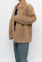 Load image into Gallery viewer, Vintage x STORMTECH Beige Suede Leather Jacket (S-L)
