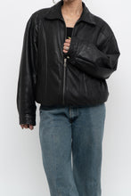 Load image into Gallery viewer, Vintage x DANIER LEATHER Classic Black Leather Bomber (XS-M)