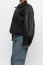 Load image into Gallery viewer, Vintage x DANIER LEATHER Classic Black Leather Bomber (XS-M)