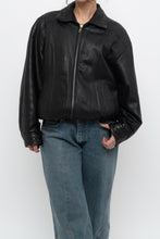 Load image into Gallery viewer, Vintage x DANIER LEATHER Classic Black Leather Bomber (XS-M)