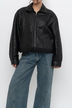 Load image into Gallery viewer, Vintage x DANIER LEATHER Classic Black Leather Bomber (XS-M)