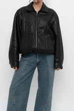 Load image into Gallery viewer, Vintage x DANIER LEATHER Classic Black Leather Bomber (XS-M)