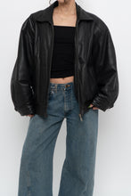 Load image into Gallery viewer, Vintage x DANIER LEATHER Classic Black Leather Bomber (XS-M)