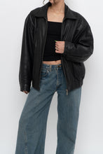 Load image into Gallery viewer, Vintage x DANIER LEATHER Classic Black Leather Bomber (XS-M)