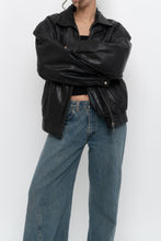 Load image into Gallery viewer, Vintage x DANIER LEATHER Classic Black Leather Bomber (XS-M)