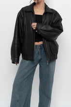Load image into Gallery viewer, Vintage x DANIER LEATHER Classic Black Leather Bomber (XS-M)