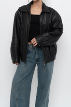 Load image into Gallery viewer, Vintage x DANIER LEATHER Classic Black Leather Bomber (XS-M)