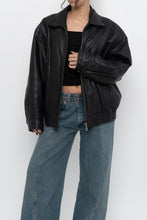 Load image into Gallery viewer, Vintage x DANIER LEATHER Classic Black Leather Bomber (XS-M)