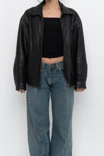 Load image into Gallery viewer, Vintage x DANIER LEATHER Classic Black Leather Bomber (XS-M)