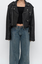 Load image into Gallery viewer, Vintage x COSA NOVA Cropped Leather Biker Jacket (XS-M)