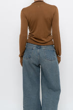 Load image into Gallery viewer, Vintage x Camel Soft Knit Double-zip Cardigan (S, M)