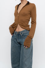 Load image into Gallery viewer, Vintage x Camel Soft Knit Double-zip Cardigan (S, M)