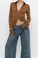Load image into Gallery viewer, Vintage x Camel Soft Knit Double-zip Cardigan (S, M)