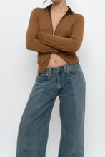Load image into Gallery viewer, Vintage x Camel Soft Knit Double-zip Cardigan (S, M)