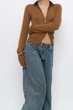 Load image into Gallery viewer, Vintage x Camel Soft Knit Double-zip Cardigan (S, M)