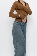 Load image into Gallery viewer, Vintage x Camel Soft Knit Double-zip Cardigan (S, M)