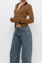 Load image into Gallery viewer, Vintage x Camel Soft Knit Double-zip Cardigan (S, M)