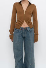 Load image into Gallery viewer, Vintage x Camel Soft Knit Double-zip Cardigan (S, M)
