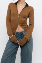 Load image into Gallery viewer, Vintage x Camel Soft Knit Double-zip Cardigan (S, M)