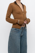 Load image into Gallery viewer, Vintage x Camel Soft Knit Double-zip Cardigan (S, M)