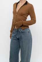 Load image into Gallery viewer, Vintage x Camel Soft Knit Double-zip Cardigan (S, M)