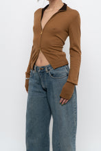 Load image into Gallery viewer, Vintage x Camel Soft Knit Double-zip Cardigan (S, M)