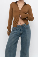 Load image into Gallery viewer, Vintage x Camel Soft Knit Double-zip Cardigan (S, M)