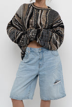 Load image into Gallery viewer, Vintage x Made in Canada x TUNDRA Black, Grey Cotton-blend Raised Knit (XS-XL)