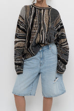 Load image into Gallery viewer, Vintage x Made in Canada x TUNDRA Black, Grey Cotton-blend Raised Knit (XS-XL)