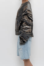 Load image into Gallery viewer, Vintage x Made in Canada x TUNDRA Black, Grey Cotton-blend Raised Knit (XS-XL)