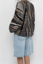 Load image into Gallery viewer, Vintage x Made in Canada x TUNDRA Black, Grey Cotton-blend Raised Knit (XS-XL)