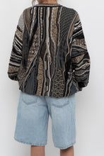 Load image into Gallery viewer, Vintage x Made in Canada x TUNDRA Black, Grey Cotton-blend Raised Knit (XS-XL)