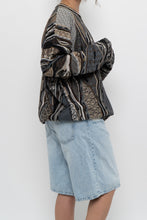 Load image into Gallery viewer, Vintage x Made in Canada x TUNDRA Black, Grey Cotton-blend Raised Knit (XS-XL)