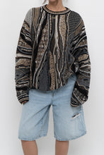 Load image into Gallery viewer, Vintage x Made in Canada x TUNDRA Black, Grey Cotton-blend Raised Knit (XS-XL)