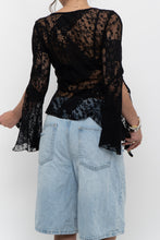Load image into Gallery viewer, Vintage x Black Mesh Patterned Long Sleeve (S)