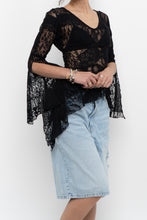 Load image into Gallery viewer, Vintage x Black Mesh Patterned Long Sleeve (S)