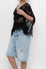 Load image into Gallery viewer, Vintage x Black Mesh Patterned Long Sleeve (S)