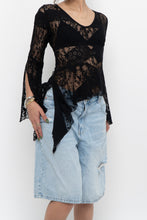 Load image into Gallery viewer, Vintage x Black Mesh Patterned Long Sleeve (S)