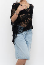 Load image into Gallery viewer, Vintage x Black Mesh Patterned Long Sleeve (S)